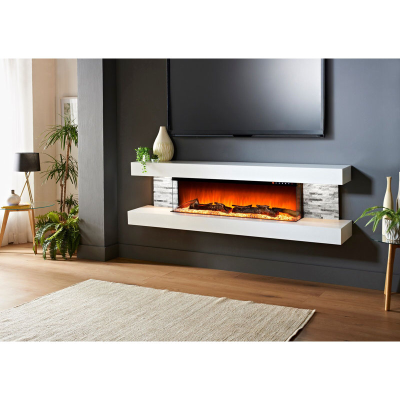 Orren Ellis Katlyn Wall Mounted Electric Fireplace & Reviews Wayfair.ca